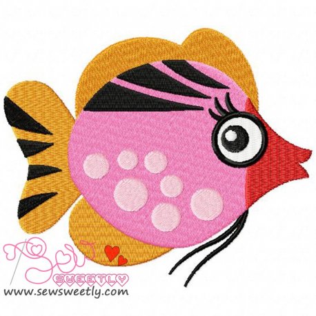 Sweet Fish-1 Embroidery Design Pattern-1