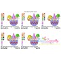 Easter Gnomes In Egg Trio Embroidery Design Pattern-2