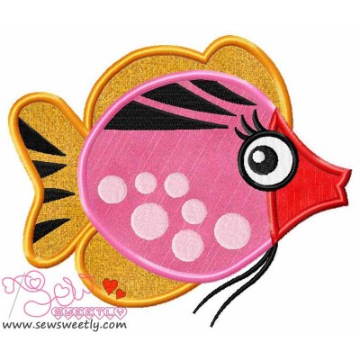 Sweet Fish-1 Applique Design Pattern-1