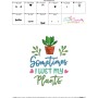 Sometimes I Wet My Plants Gardening Embroidery Design Pattern-3
