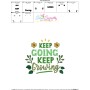 Keep Going Keep Growing Gardening Embroidery Design Pattern-3