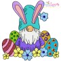 Easter Gnomes Embroidery Design Bundle-6
