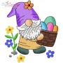 Easter Gnomes Embroidery Design Bundle-8