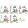 Summer Beach Chairs With Umbrella-1 Embroidery Design Pattern-2