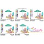 Summer Beach Chair With Umbrella-8 Embroidery Design Pattern-2