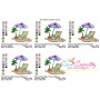 Summer Beach Chair With Umbrella-5 Embroidery Design Pattern-2