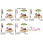 Summer Beach Chair With Umbrella-1 Embroidery Design Pattern-2