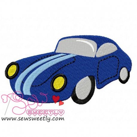 Classic Car Embroidery Design Pattern-1