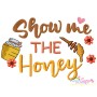 Honey Bee Lettering Embroidery Design Bundle-11