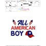 All American Boy Patriotic Embroidery Design Pattern-3