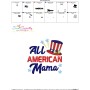 All American Mama Patriotic Embroidery Design Pattern-3