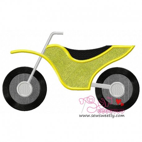 Dirt Bike Applique Design Pattern-1