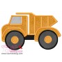 Dump Truck Applique Design Pattern-1