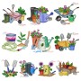 Gardening Plant And Tools Embroidery Design Bundle-1