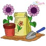 Gardening Plant And Tools Embroidery Design Bundle-8