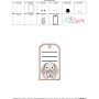 Animal Name Tag Bunny ITH Embroidery Design Pattern With Free Font-4