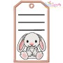 Animals Name Tags Embroidery Design Bundle With Free Font-4