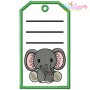 Animals Name Tags Embroidery Design Bundle With Free Font-7
