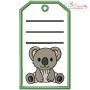 Animals Name Tags Embroidery Design Bundle With Free Font-9