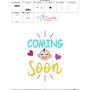 Coming Soon Baby Quote Embroidery Design Pattern-3