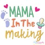 Mama In The Making Baby Quote Embroidery Design Pattern-1