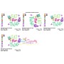 Eat For Two Baby Quote Embroidery Design Pattern-2
