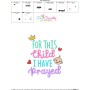 For This Child I Have Prayed Baby Quote Embroidery Design Pattern-3