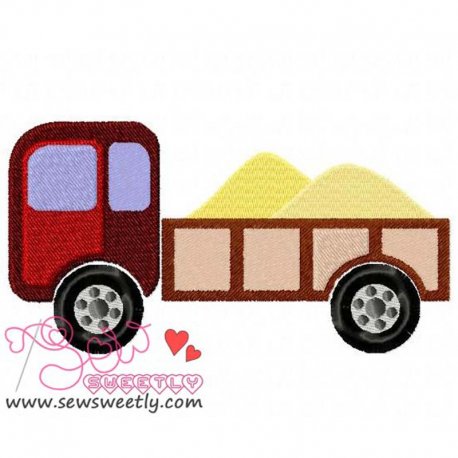 Pick Up Truck Embroidery Design Pattern-1