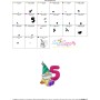 Gnome Birthday Number-5 Embroidery Design Pattern-3