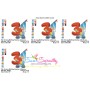 Gnome Birthday Number-3 Embroidery Design Pattern-2