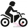 Silhouette Biker Embroidery Design Pattern-1