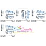Fishing Makes Me Happy Lettering Embroidery Design Pattern-2