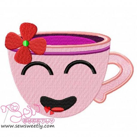 Sweet Cup-1 Embroidery Design Pattern-1