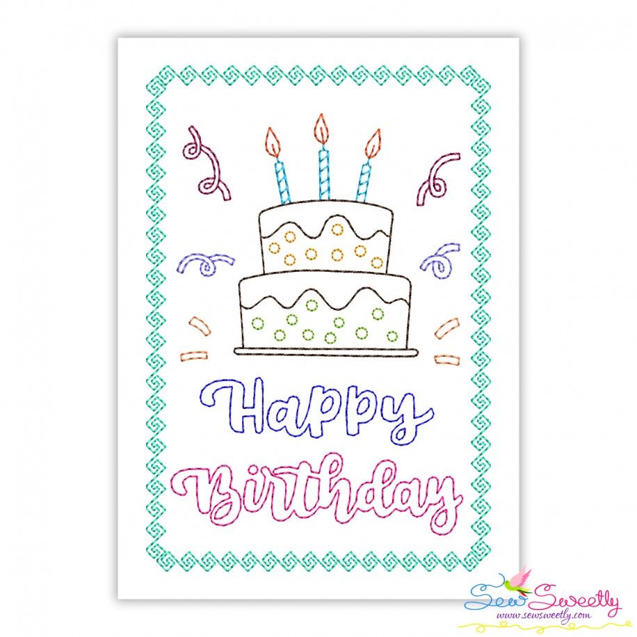 Abacus Cards - Slice Cake Birthday Card #CM2183