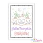 Halloween Cardstock Embroidery Design Pattern- Hello Pumpkin Season-1