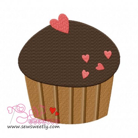 Lovely Cupcake-2 Embroidery Design Pattern-1