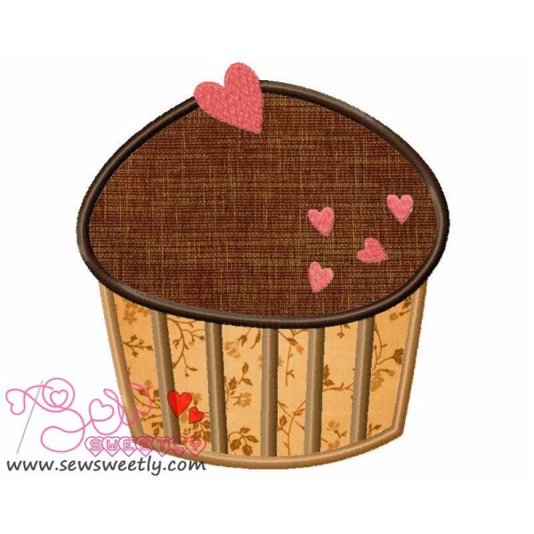 Lovely Cupcake-2 Applique Design Pattern-1