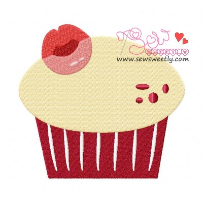 Lovely Cupcake-1 Embroidery Design Pattern-1