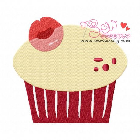 Lovely Cupcake-1 Embroidery Design Pattern-1