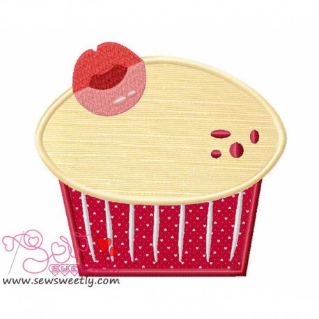 Lovely Cupcake-1 Applique Design- 1