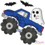 Halloween Trucks Filled Stitch Embroidery Design Bundle-6