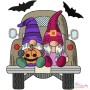 Halloween Trucks Filled Stitch Embroidery Design Bundle-2