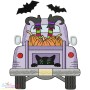 Halloween Trucks Filled Stitch Embroidery Design Bundle-8