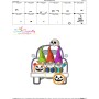 Halloween Truck Gnomes And Pumpkins Applique Design Pattern-4