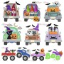 Halloween Trucks Applique Design Bundle-1