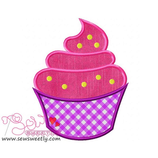 Ice Cream Cup Applique Design Pattern-1