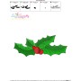 Christmas Holly Leaves-5 Embroidery Design Pattern-3