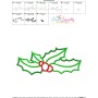 Christmas Holly Leaves-5 Applique Design Pattern-3