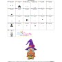Halloween Girl Gnome Candy Embroidery Design Pattern-3