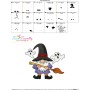 Halloween Gnome Broom Embroidery Design Pattern-3